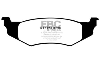 compare product EBC 99-04 Chrysler 300M 3.5 Greenstuff Rear Brake Pads
