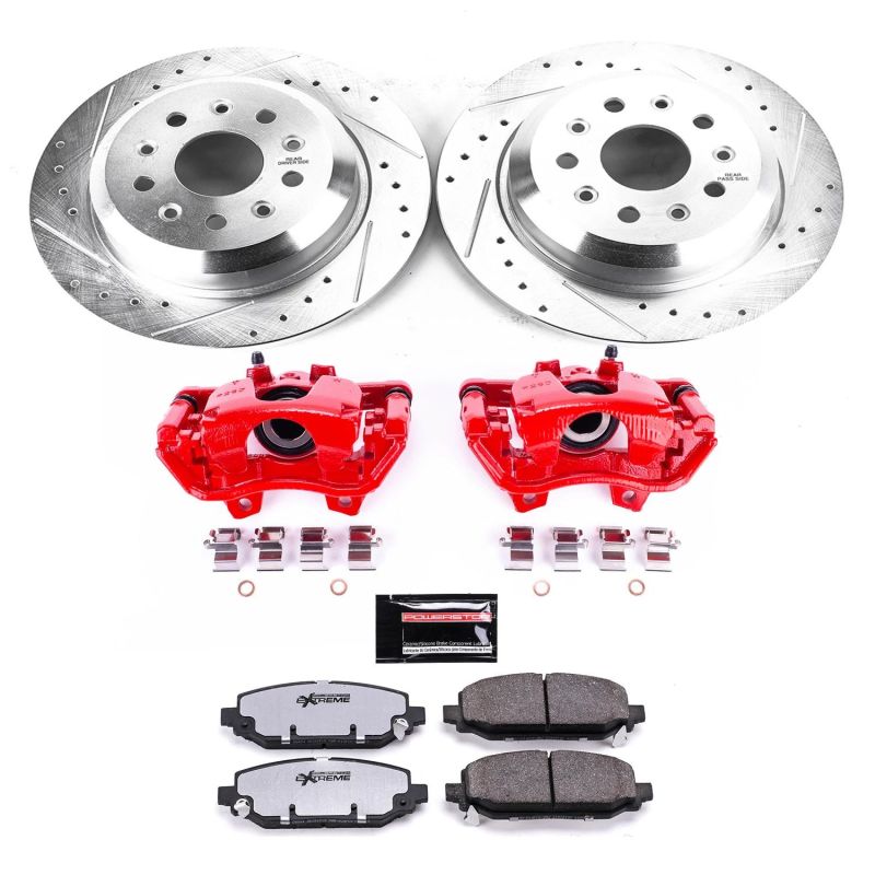 Power Stop 18 - 19 Jeep Wrangler Rear Z36 Truck & Tow Brake Kit w/Calipers - My Store