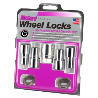 compare product McGard Wheel Lock Nut Set - 4pk. (Long Shank Seat) M12X1.5 / 13/16 Hex / 1.75in. Length - Chrome