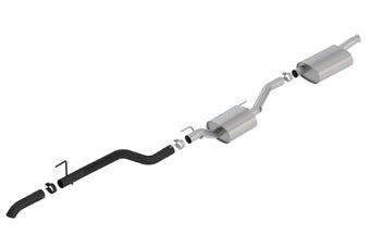compare product Borla 2020 Jeep Gladiator JT 3.6L V6 AWD 2.75in Touring Climber Black Turndown Tip & Over-Axle