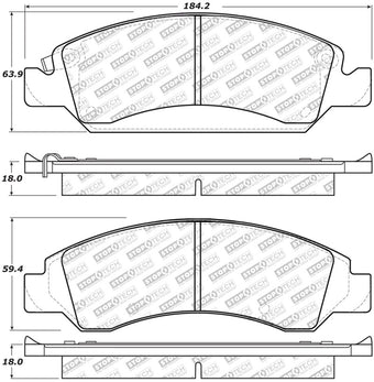 compare product StopTech Street Select Brake Pads - Front/Rear