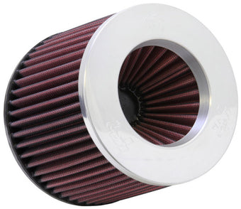 compare product K&N Universal Filter 3 inch Flange 6 inch Base 5 1/4 inch Top 5 inch Height w/ Polished Top