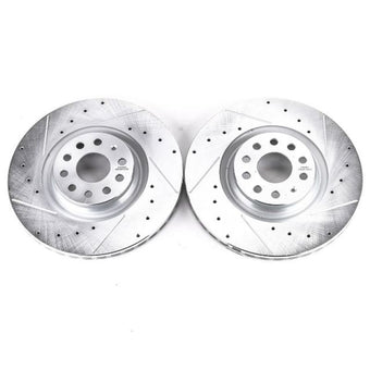 compare product Power Stop 15-18 Audi S3 Front Evolution Drilled & Slotted Rotors - Pair