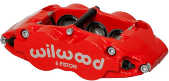 compare product Wilwood Caliper-Forged Narrow Superlite 6R-L/H 1.75/1.25/1.25in Pistons 1.10in Rotor - Red