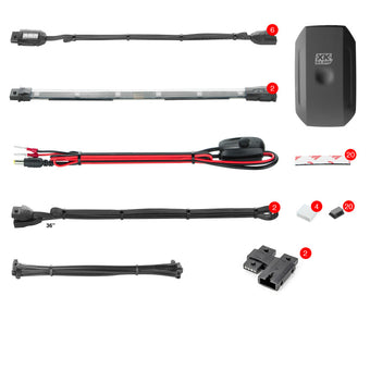 compare product XK Glow Strip Million Color XKCHROME Smartphone App ATV/Motorcycle LED Light Kit 6xPod + 2x10In