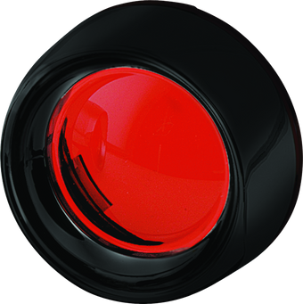 compare product Kuryakyn Deep Dish Bezels Red Lens Gloss Black
