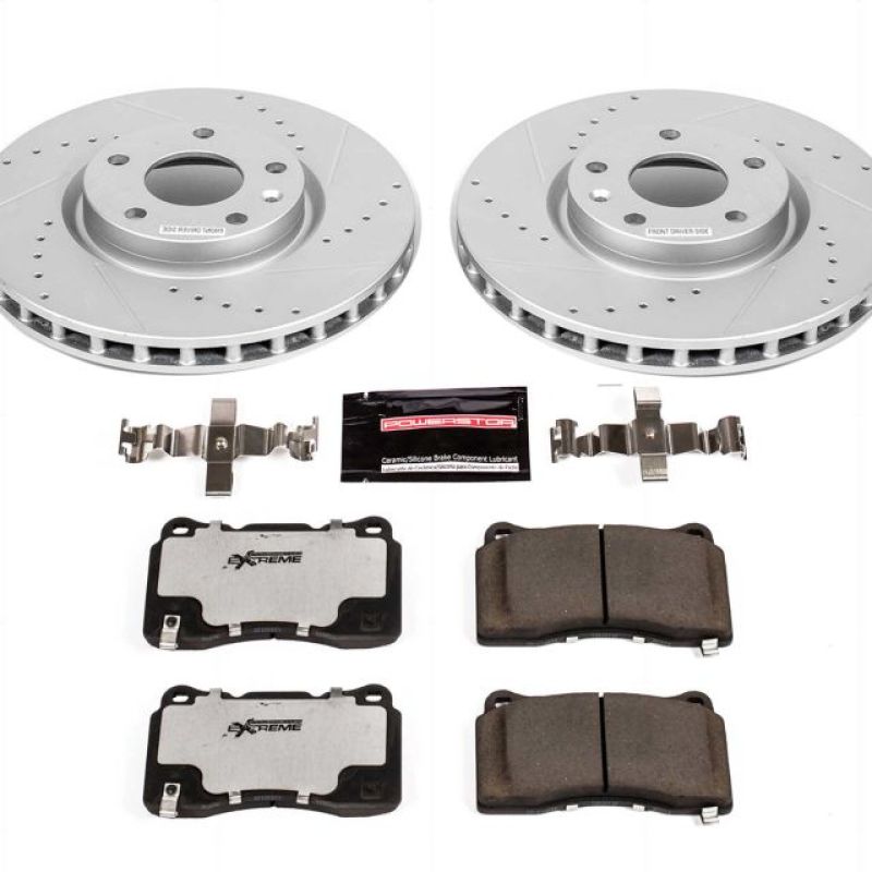 Power Stop 15 - 19 Chevrolet Corvette Front Z26 Street Warrior Brake Kit - My Store