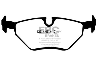 compare product EBC 99-02 BMW Z3 2.5 Redstuff Rear Brake Pads