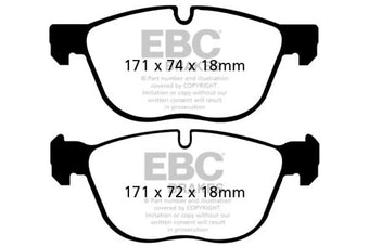 compare product EBC 07-10 BMW X5 3.0 Greenstuff Front Brake Pads