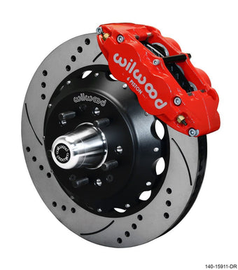 compare product Wilwood Narrow Superlite 6R Front Big Brake Kit 14.00in SRP Drilled and Slotted Rotor - Red
