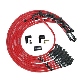 compare product Moroso SBC Under Header 135 Deg Plug Boots HEI Sleeved Ultra Spark Plug Wire Set