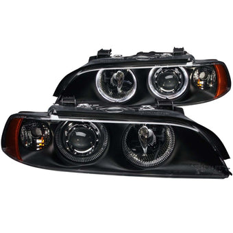 compare product ANZO 1997-2001 BMW 5 Series Projector Headlights w/ Halo Black