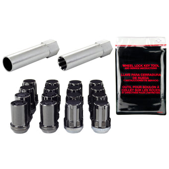 compare product McGard SplineDrive Tuner 4 Lug Install Kit w/Locks & Tool (Cone) M12X1.5 / 13/16 Hex - Black