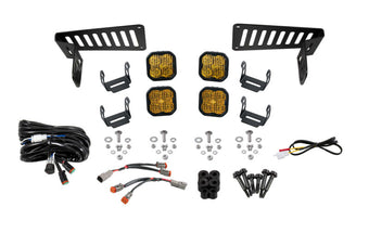 compare product Diode Dynamics 18-21 Jeep JL Wrangler/Gladiator SS3 Cowl LED Bracket Kit - Yellow Sport