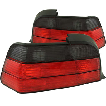 compare product ANZO 1992-1998 BMW 3 Series E36 Coupe/Convertible Taillights Red/Smoke