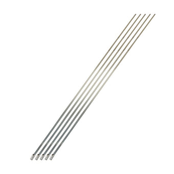 compare product DEI Stainless Steel Locking Tie 14in - 5 per pack