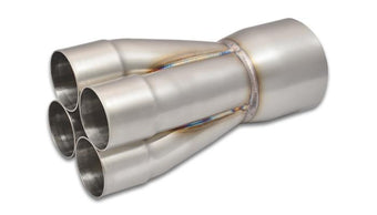 compare product Vibrant 4-1 SS Merge Collectors (2-1/4in Inlet Slipover ID 4in Merge Outlet OD) - Sold Individually