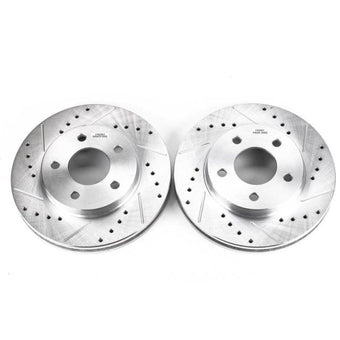 compare product Power Stop 02-07 Buick Rendezvous Front Evolution Drilled & Slotted Rotors - Pair
