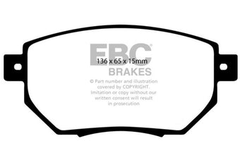 compare product EBC 03-05 Infiniti FX35 3.5 Yellowstuff Front Brake Pads