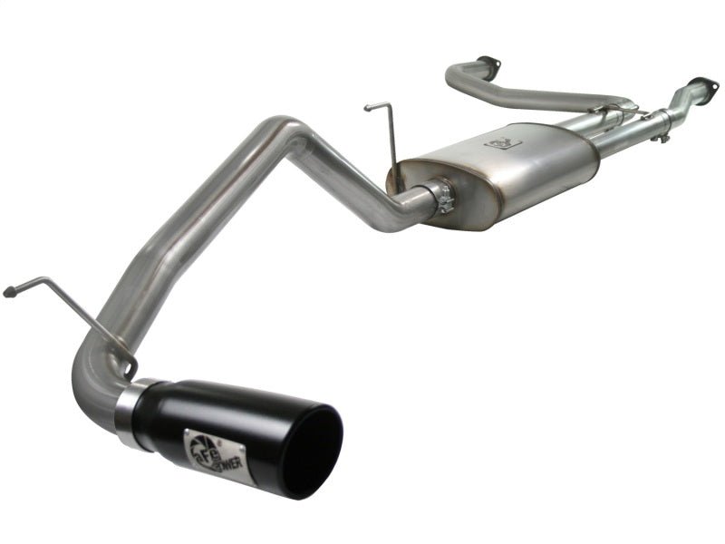 aFe MACHForce XP Exhaust Cat - Back 2.5/3in SS - 409 w/ Black Tip 04 - 12 Nissan Titan V8 5.6L - My Store
