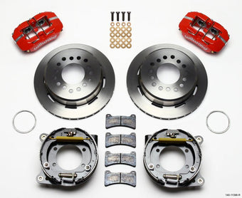 compare product Wilwood Dynapro Low-Profile 11.00in P-Brake Kit - Red Ford 8.8 w/2.50in Offset-5 Lug