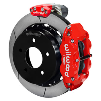 compare product Wilwood 88-98 GM C1500 Superlite Rear Electronic Parking Brake Kit 14in Rotor 3.25in Offset - Red