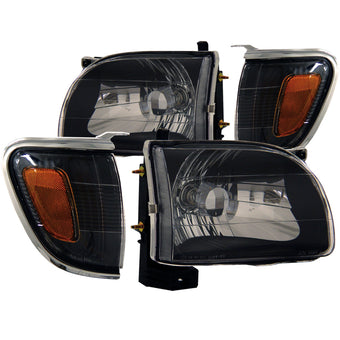 compare product ANZO 2001-2004 Toyota Tacoma Crystal Headlights Black