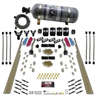 compare product Nitrous Express 8 Cyl Dry Direct Port Dual Stage 4 Solenoids Nitrous Kit (200-600HP) w/Comp Bottle