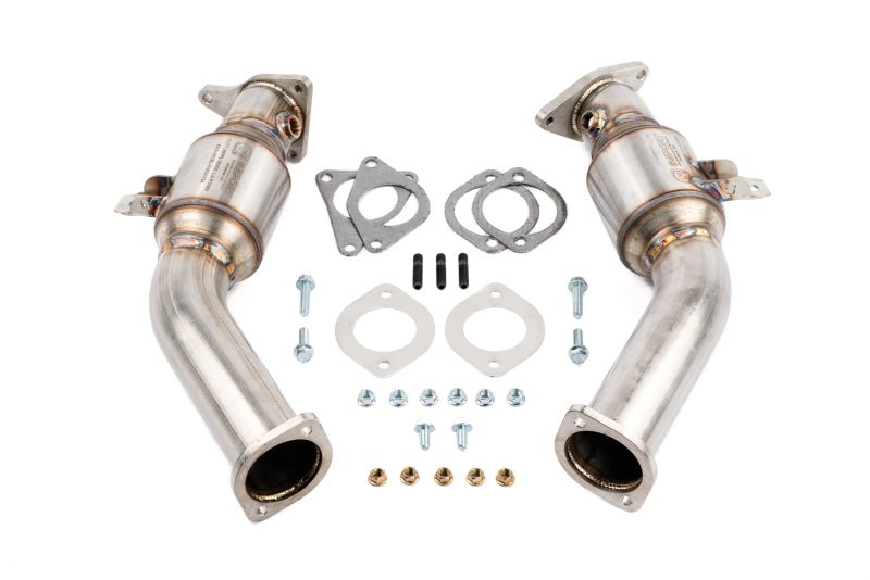 AMS Performance VR30DDTT Street Lower Downpipes w/GESI Catalytic Converter - My Store