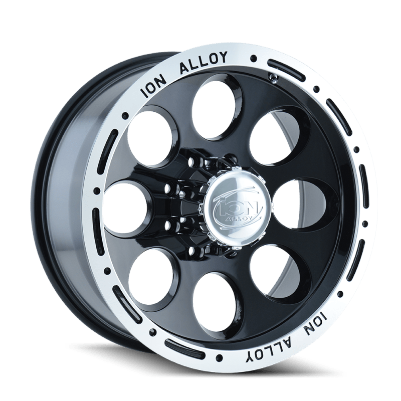 ION Type 174 17x9 / 6x139.7 BP / 0mm Offset / 106mm Hub Black/Machined Wheel - My Store