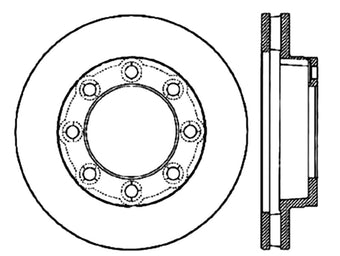 compare product StopTech Slotted & Drilled Sport Brake Rotor