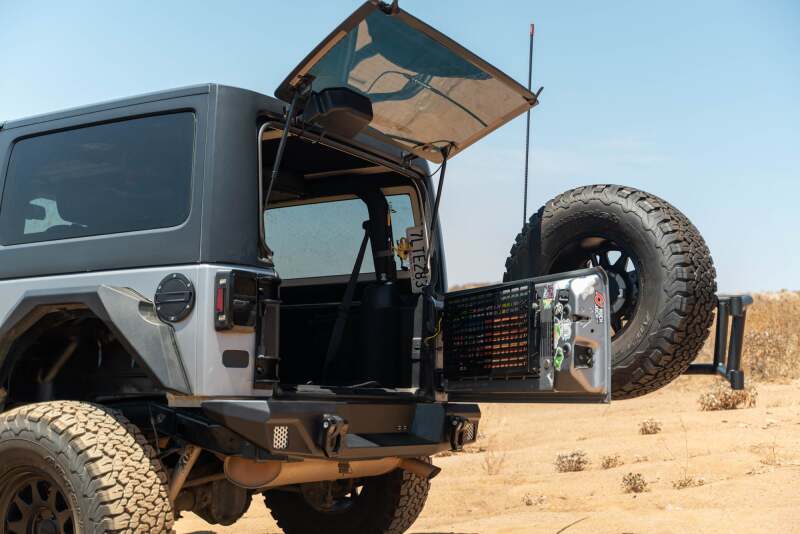 DV8 07 - 18 Jeep Wrangler JK Body Mounted Tire Carrier - My Store