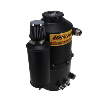 compare product Peterson Fluid Systems Tank Drag 2.3 Gallon -12AN Single Return w/ Catch Can - Black
