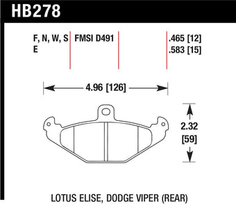 compare product Hawk HPS Street Brake Pads