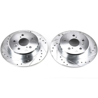 compare product Power Stop 99-03 Lexus RX300 Rear Evolution Drilled & Slotted Rotors - Pair