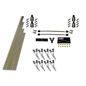 compare product Nitrous Express 8 Cyl SSV/Std Plumbing Kit w/o Solenoids w/300HP Jets (Incl Hardware)
