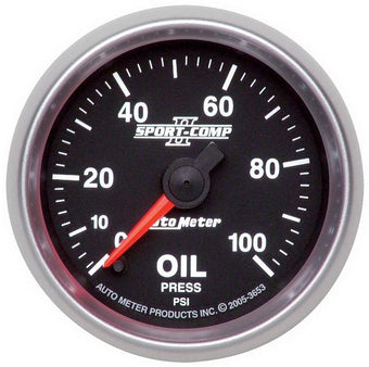 compare product Autometer Sport-Comp II 52mm 0-100 PSI Electronic Oil Pressure Gauge