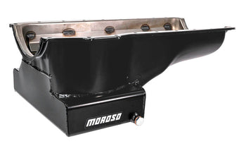 compare product Moroso Ford 351C/351M (w/Front Sump) Kicked Out Wet Sump 7qt 8in Steel Oil Pan