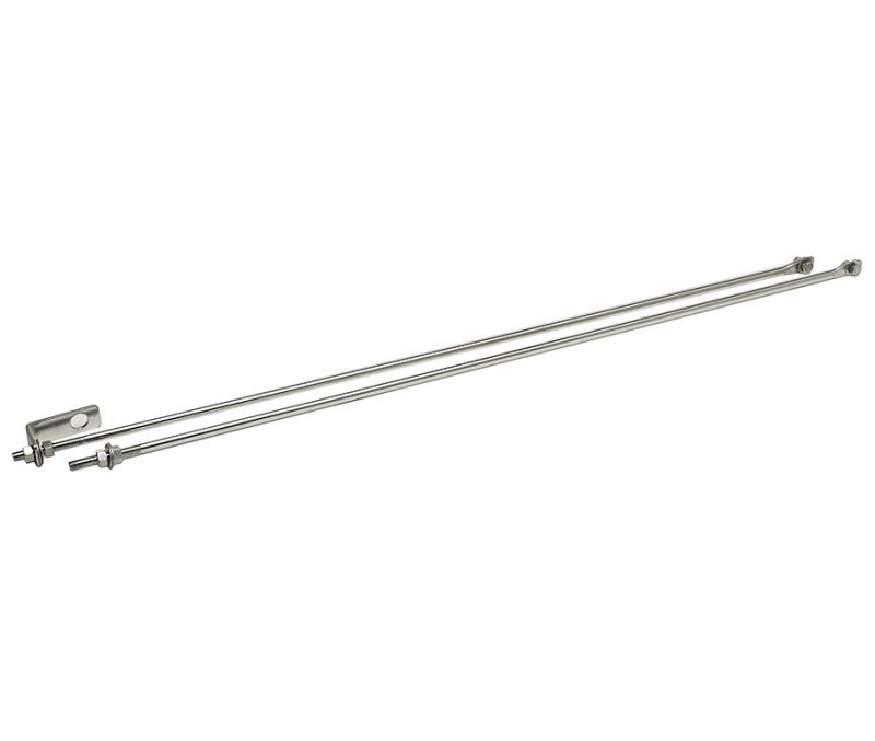 Kentrol 72 - 86 Jeep CJ Strut Rod Kit - Polished Silver - My Store