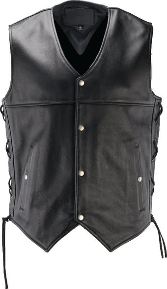compare product Kuryakyn Leather By River Road Old Skool Leather Vest Black - Large