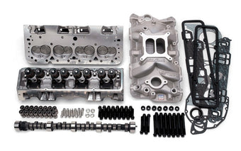 compare product Edelbrock Power Package Top End Kit E-Street and Performer SBC