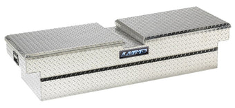 compare product Lund 04-10 Chevy Colorado Ext. Cab Ultima Dual Lid Gull Wing Crossover Tool Box - Brite