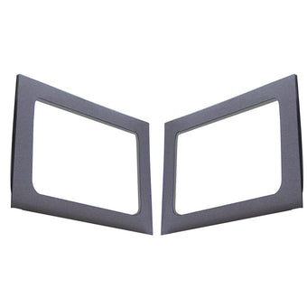 compare product DEI 11-18 Jeep Wrangler JK 4-Door Boom Mat Rear Side Window Trim - 2 Piece - Gray