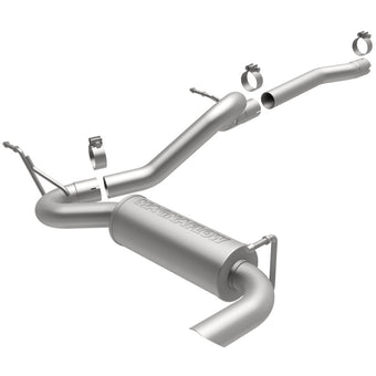 compare product MagnaFlow 12-14 Jeep Wrangler 3.6L Single Straight Rear P/S Exit Stainless C/b Perf Exhaust-Comp