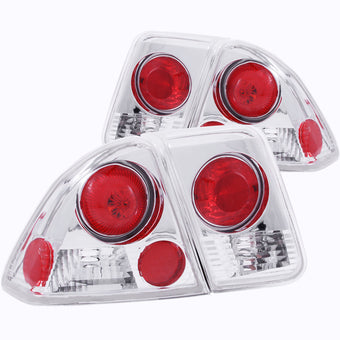 compare product ANZO 2001-2004 Honda Civic Taillights Chrome