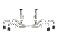aFe MACH Force - Xp 3in to 2 - 1/2in 304SS Cat - Back (No Muff.) 2020 Chevy Corvette (C8) 6.2L - Black Tip - My Store