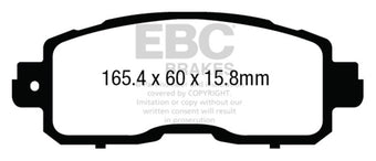 compare product EBC 13+ Nissan Altima 2.5 (L33) Sedan Yellowstuff Front Brake Pads