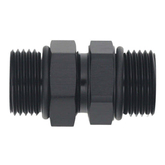 compare product DeatschWerks 10AN ORB Male to 10AN ORB Male Swivel Adapter - Anodized Matte Black