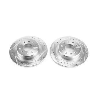 compare product Power Stop 2018 Buick Envision Rear Evolution Drilled & Slotted Rotors - Pair
