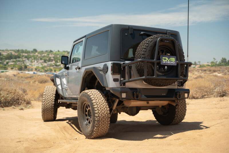 DV8 07 - 18 Jeep Wrangler JK Body Mounted Tire Carrier - My Store